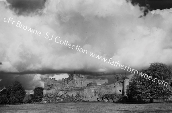 CURTAIN WALL OF CASTLE FROM PARK